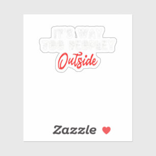 Sticker C'est trop de gens dehors