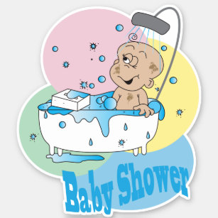 Sticker C'est un Baby shower - Baby Boy - Kiss-Cut