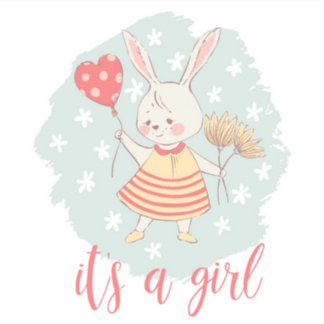Sticker C'est un lapin de fille
