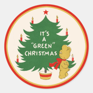 Sticker "C'est un Noël vert"