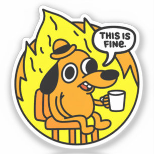 Sticker Cette conception humoristique inspirée du mème cha
