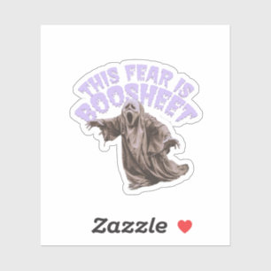 Sticker Cette Peur Est Bosheet - Drôle Fantôme D'Halloween