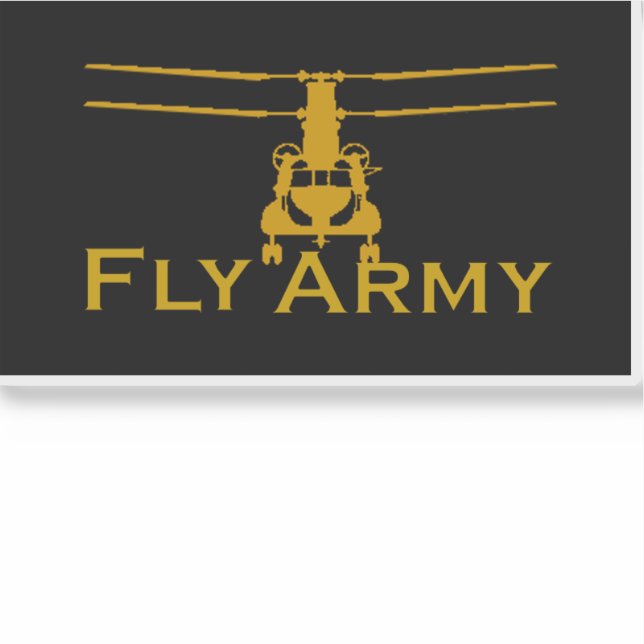 Sticker CH47 Chinook Fly Army Vinyl Decal (Devant)