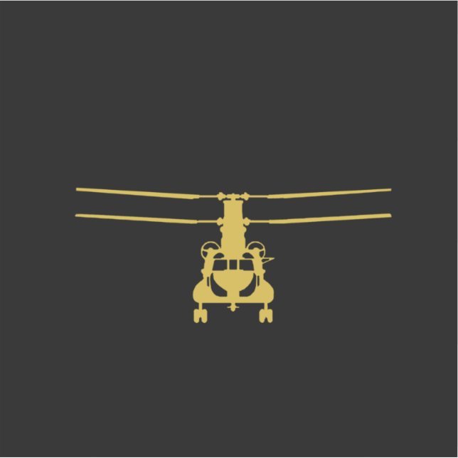 Sticker CH47 Chinook Fly Army Vinyl Decal (Devant)