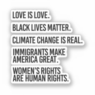 Sticker Chacun mérite les droits humains