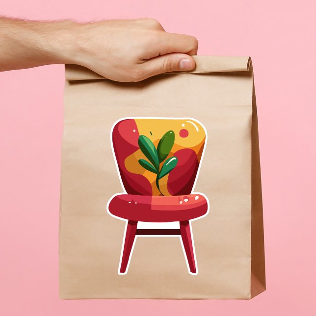 Sticker Chaise de salle à manger rétro (Créateur téléchargé)