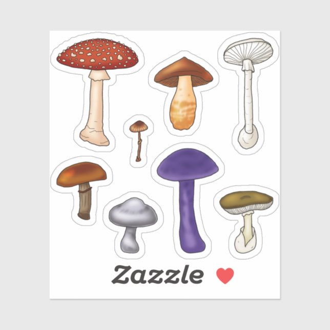 Sticker Champignons Empoisonnés (Feuille)