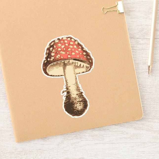 Sticker Champignons rouges (Carnet)
