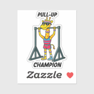 Sticker Champion des Tractions – Design de Rééducation Drô