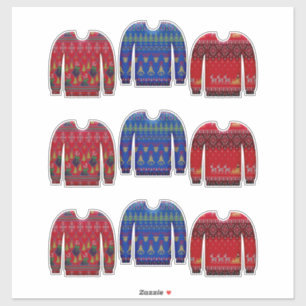 Sticker Chandail tricot nordique hiver