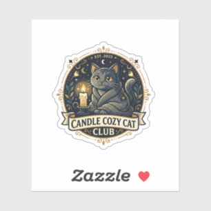 Sticker Chandelle Cosy Cat Cat Papa Idée Cadeau - Chandell