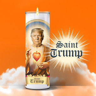 Sticker Chandelle de prière amusante Saint Trump