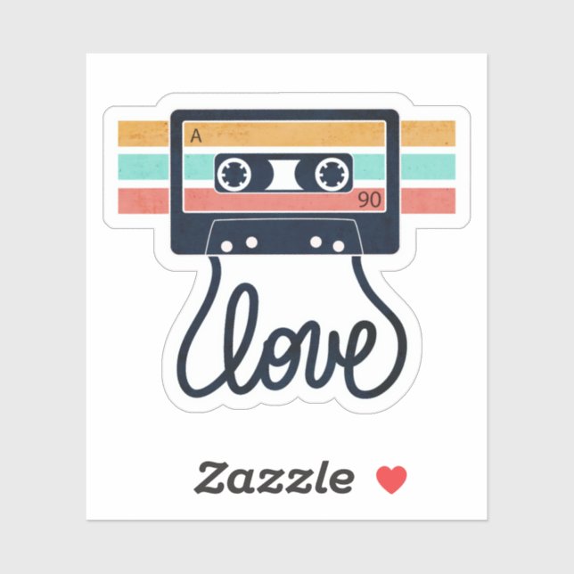 Sticker Chansons d'amour vintages (Feuille)