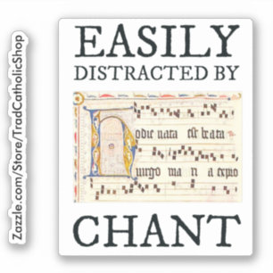 Sticker Chant Grégorien Musique Classique Catholiq