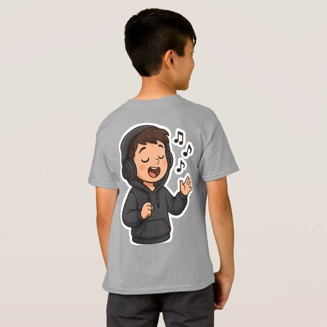 Sticker chanteur de Sweat - shirt à capuche cool � (Dos entier)