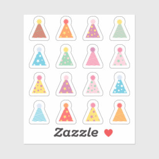Sticker Chapeaux de fête d'anniversaire Rappel Bday Planif