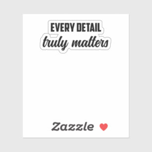 Sticker Chaque détail Vraiment important : Enquêteur judic