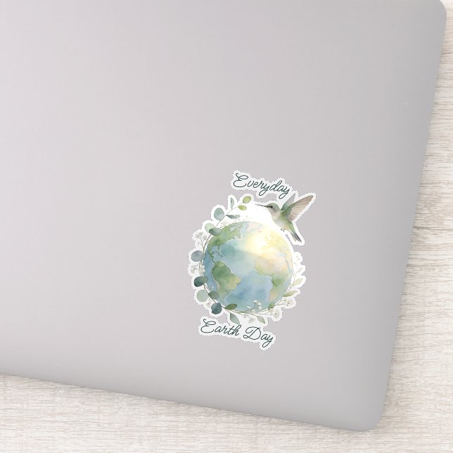 Sticker Chaque jour Jour de la Terre Colibri Oiseau (Détail)