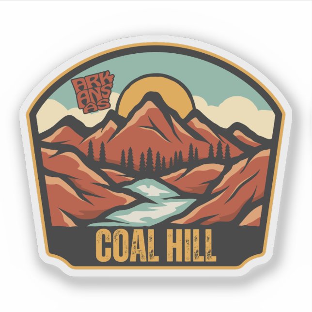 Sticker Charbon Hill, Arkansas  (Devant)