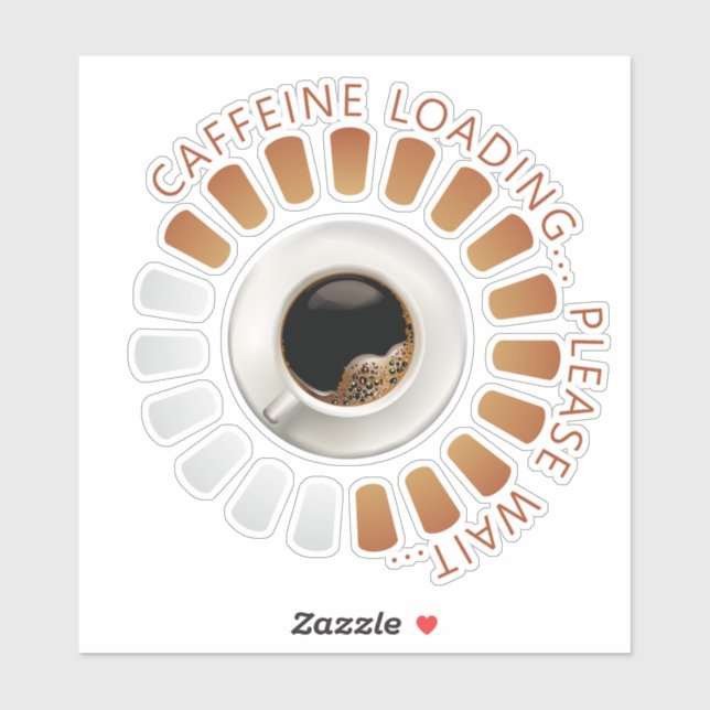 Sticker Chargement de caféine (Feuille)