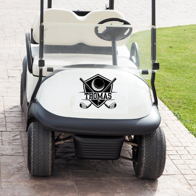 Sticker Chariot de golf personnalisé (Créateur téléchargé)