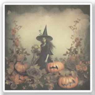 Sticker Chariot Halloween vintage (3)