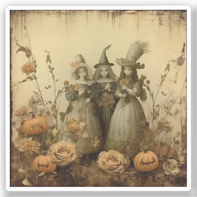 Sticker Chariot Halloween vintage (5) (Recto)