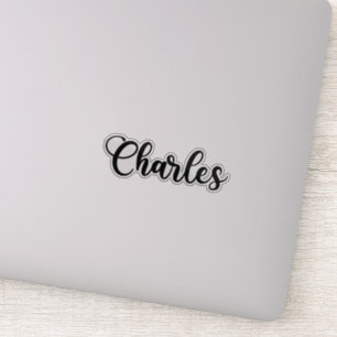 Sticker Charles Name - Calligraphie manuscrite