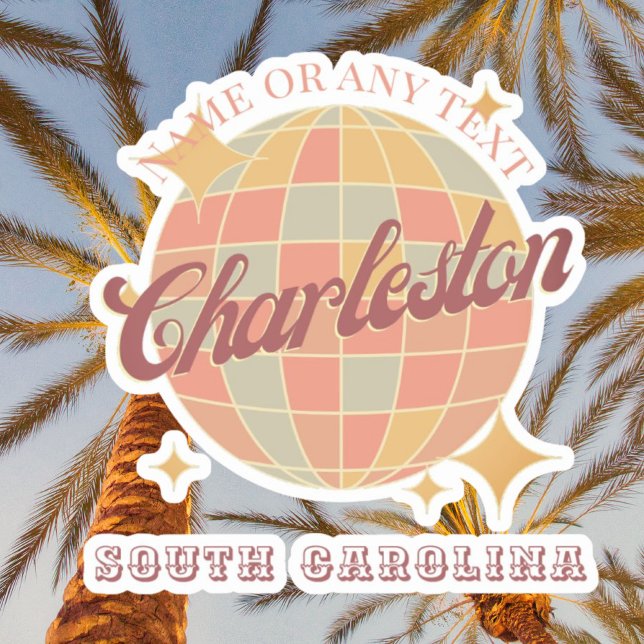 Sticker Charleston City Caroline du Sud (Créateur téléchargé)
