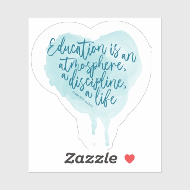 Sticker Charlotte Mason Cite Homeschool (Feuille)