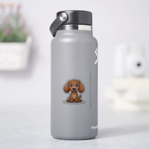 Sticker Charmante Dachshund, Adorable Kawaii, Petite