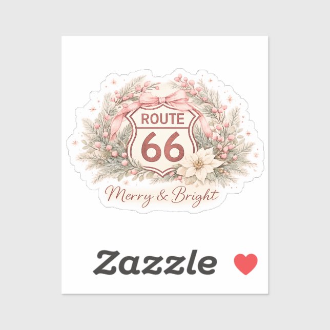 Sticker Charme de la route de la mère joyeuse et lumineuse (Feuille)