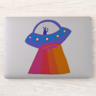 Sticker Charme Espace Aliens Martiens UFO mignon