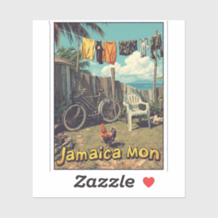 Sticker charme tropical jamaïcain