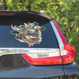 Sticker Chasse avec un Weimaraner, "Grey Ghost"