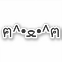 Chat avec Paws Emoticon ฅ^ ・ ・^ฅ Kaomoji Japonais