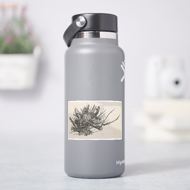 Sticker Chat Cheshire dans un arbre Arthur Rackham (HydroFlask)