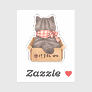 Sticker Chat dans la boîte