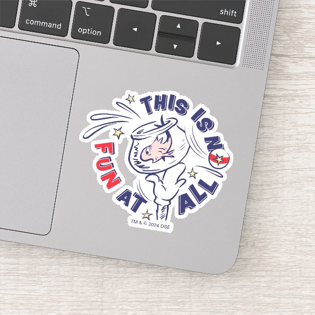 Sticker Chat dans le Casquette | Ce N'Est Pas Du Tout Amus (Détail)