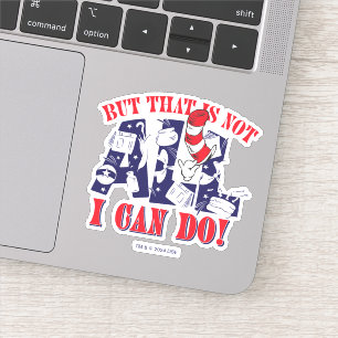 Sticker Chat dans le Casquette Mais Je Ne Peux Pas Faire