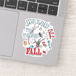 Sticker Chat dans le Casquette Nous avons vu tout tomber