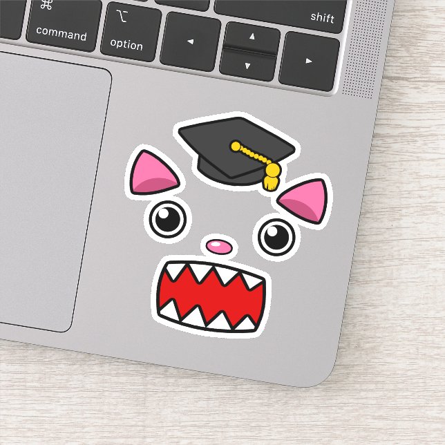 Sticker Chat de diplômes supérieurs (Détail)