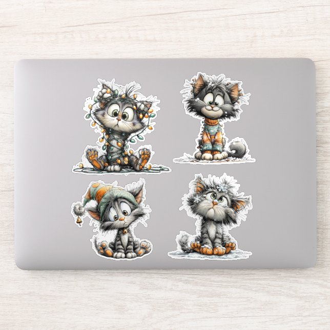 Sticker Chat de Noël  (Ordinateur)