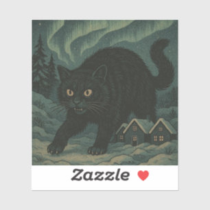 Sticker Chat de Noël islandais Yule