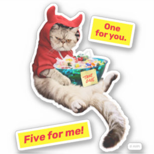 Sticker Chat diabolique