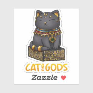 Sticker Chat égyptien Dieu Bastet Chat sont dieux