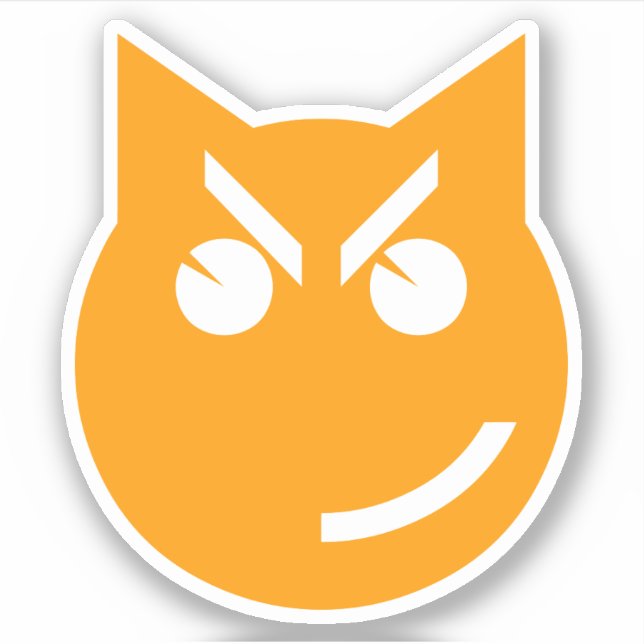 Sticker Chat Emoji au sourire (Devant)