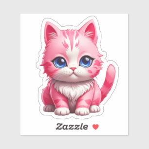Sticker Chat Kitty Rose Cute