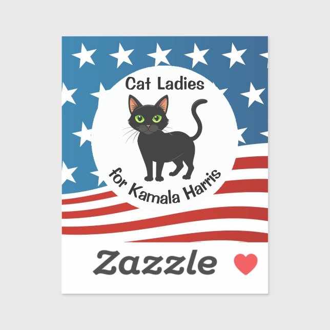 Sticker Chat Ladies for Kamala Harris Design (Feuille)