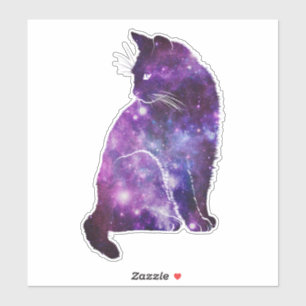 Sticker Chat magique de l'espace